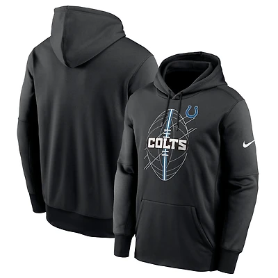 Men's Nike Black Indianapolis Colts Performance Fleece Pullover Hoodie