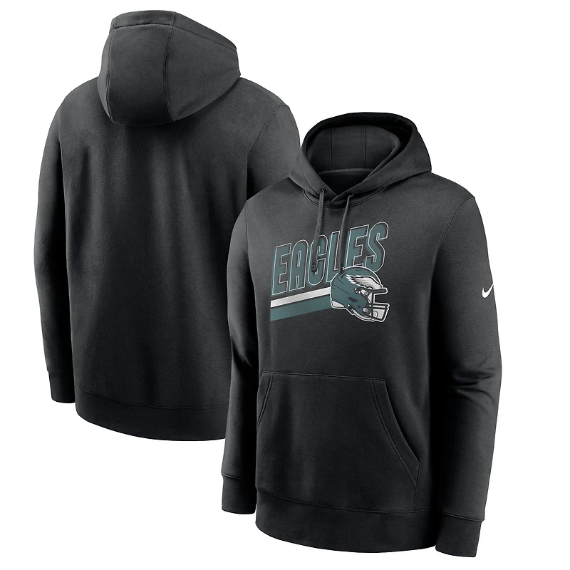 Men's Nike Black Philadelphia Eagles Club Fleece Pullover Hoodie