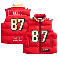 Unisex Travis Kelce Red Kansas City Chiefs Off Season x NFL Player Puffer Vest