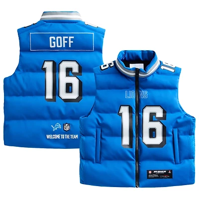 Unisex Jared Goff Blue Detroit Lions Off Season x NFL Player Puffer Vest