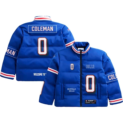 Unisex Keon Coleman Royal Buffalo Bills Off Season x NFL Player Puffer Jacket