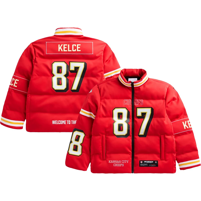 Unisex Travis Kelce Red Kansas City Chiefs Off Season x NFL Player Puffer Jacket