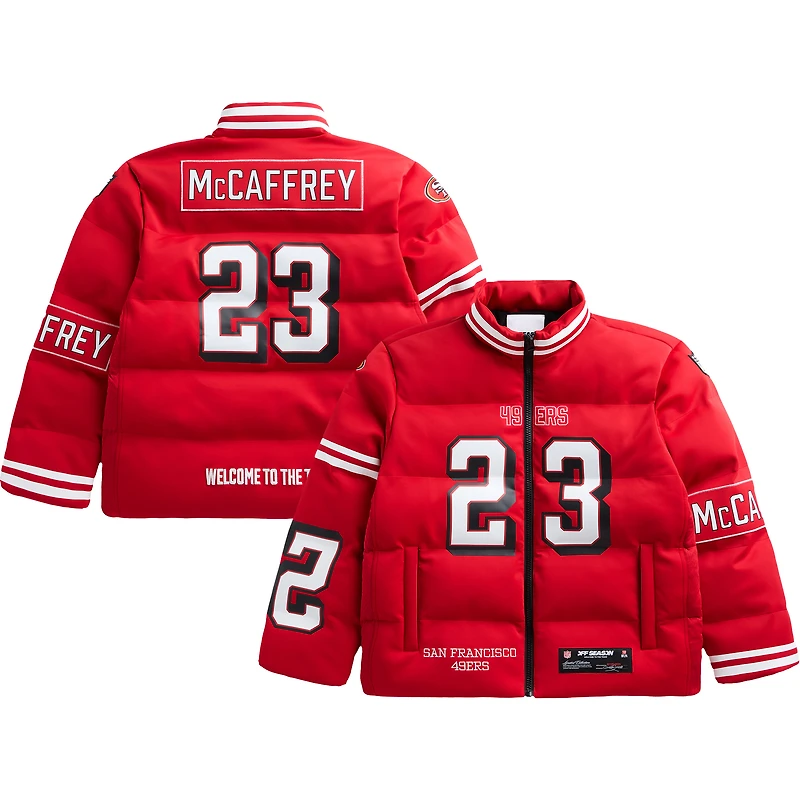 Unisex Christian McCaffrey Scarlet San Francisco 49ers Off Season x NFL Player Puffer Jacket