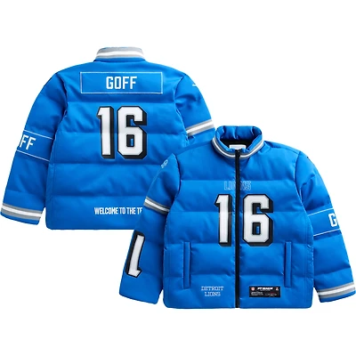 Unisex Jared Goff Blue Detroit Lions Off Season x NFL Player Puffer Jacket