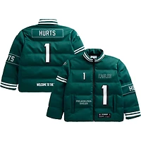 Unisex Jalen Hurts Midnight Green Philadelphia Eagles Off Season x NFL Player Puffer Jacket