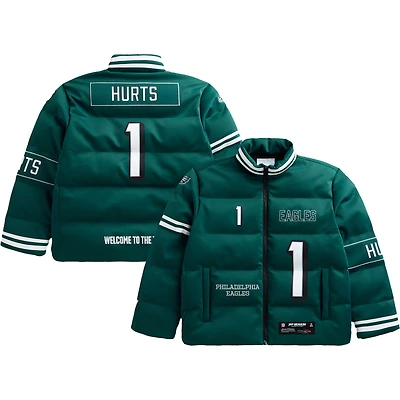 Unisex Jalen Hurts Midnight Green Philadelphia Eagles Off Season x NFL Player Puffer Jacket