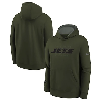 Youth Nike  Gotham Green New York Jets 2025 Rivalries Collection Club Hoodie