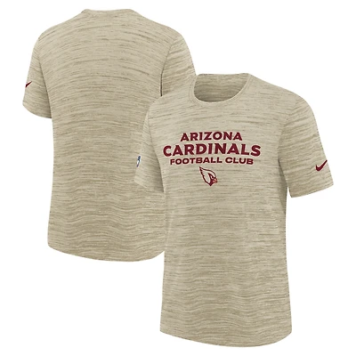 Youth Nike Natural Arizona Cardinals 2025 Rivalries Collection Sideline Velocity Dri-FIT T-Shirt