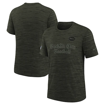 Youth Nike  Gotham Green New York Jets 2025 Rivalries Collection Sideline Velocity Dri-FIT T-Shirt