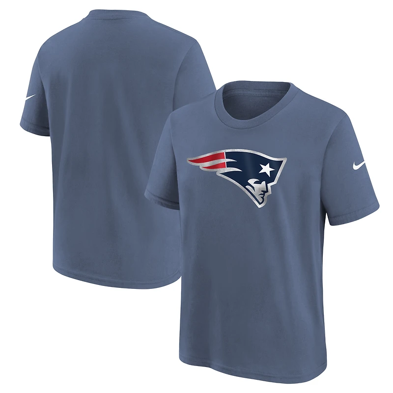 Youth Nike Storm Blue New England Patriots 2025 Rivalries Collection T-Shirt