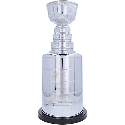 Yanni Gourde Tampa Bay Lightning Autographed 2' Replica Stanley Cup with Multiple Inscriptions - Signed in Gold - Limited Edition #1/1