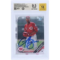 Hunter Greene Cincinnati Reds Autographed 2019 Bowman Chrome Mega Box Prospects Refractor #BCP51 Beckett Fanatics Witnessed Authenticated /10 Card