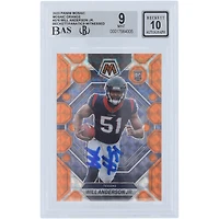 Will Anderson Jr. Houston Texans Autographed 2023 Panini Mosaic Mosaic Orange #376 #/199 Beckett Fanatics Witnessed Authenticated 9/10 Rookie Card