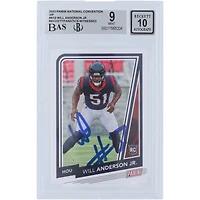 Will Anderson Jr. Houston Texans Autographed 2023 Panini National Convention VIP #N10 Beckett Fanatics Witnessed Authenticated /10 Rookie Card