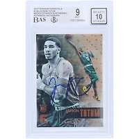Jayson Tatum Boston Celtics Autographed 2017-18 Panini Essentials #129 Beckett Fanatics Witnessed Authenticated /10 Rookie Card