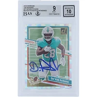 De'Von Achane Miami Dolphins Autographed 2023 Panini Donruss The Rookies #27 Beckett Fanatics Witnessed Authenticated /10 Rookie Card