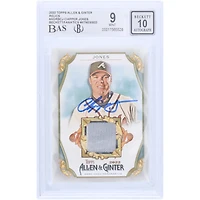 Chipper Jones Atlanta Braves Autographed 2022 Topps Allen & Ginter Jersey Relic #AGRB-CJ Beckett Fanatics Witnessed Authenticated 9/10 Card