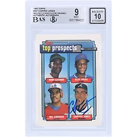 Chipper Jones Atlanta Braves Autographed 1992 Topps #551 Beckett Fanatics Witnessed Authenticated 9/10 Card