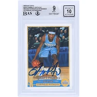 Carmelo Anthony Denver Nuggets Autographed 2003-04 Topps #223 Beckett Fanatics Witnessed Authenticated 9/10 Rookie Card