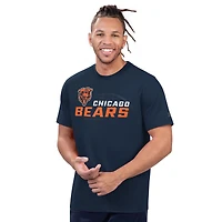 Men's Starter Heather Navy Chicago Bears  Prime Time T-Shirt