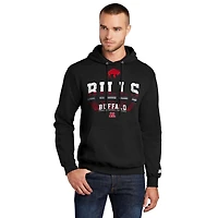 Men's Starter  Black Buffalo Bills Retro Fleece Pullover Hoodie