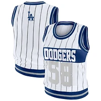 Women's WEAR by Erin Andrews  White Los Angeles Dodgers Sporty Tank Top