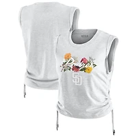 Women's WEAR by Erin Andrews  Heather Gray San Diego Padres Cinched Tank Top