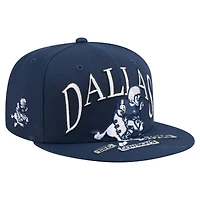 Men's New Era Navy Dallas Cowboys Throwback Oversized 59FIFTY Fitted Hat