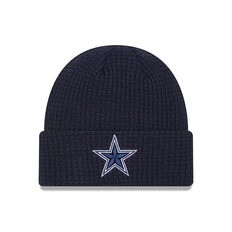 Men's New Era Navy Dallas Cowboys Waffle Cuffed Knit Hat