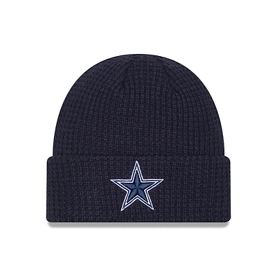 Men's New Era Navy Dallas Cowboys Waffle Cuffed Knit Hat