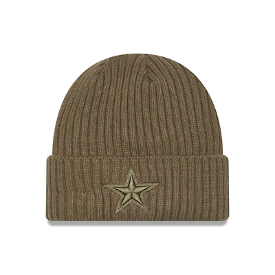 Men's New Era Olive Dallas Cowboys Color Pack Cuffed Knit Hat