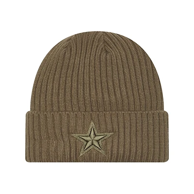 Youth New Era Olive Dallas Cowboys Color Pack Cuffed Knit Hat