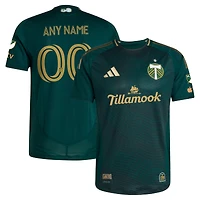 Men's adidas Green Portland Timbers 2025 Forever Green & Gold Authentic Custom Jersey