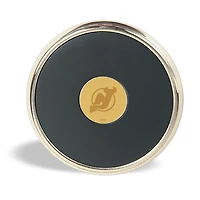 Gold New Jersey Devils Round Coaster