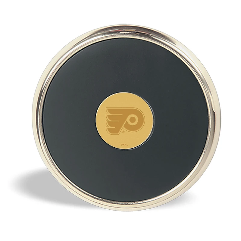 Gold Philadelphia Flyers Round Coaster