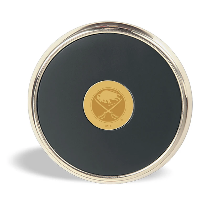 Gold Buffalo Sabres Round Coaster
