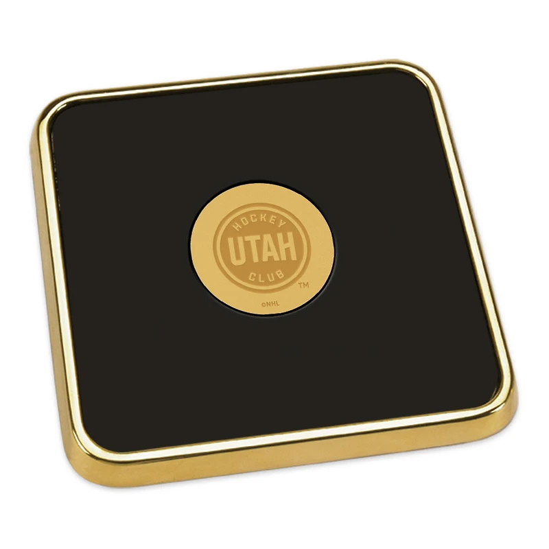 Gold Utah Hockey Club Square Coaster