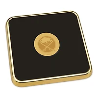 Gold Buffalo Sabres Square Coaster