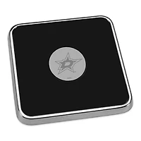 Silver Dallas Stars Square Coaster