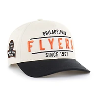 Men's '47  Cream/Black Philadelphia Flyers Expansion Debut Two-Tone Hitch Adjustable Hat