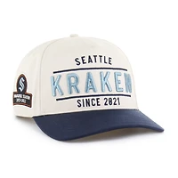 Men's '47  Cream/Navy Seattle Kraken Expansion Debut Two-Tone Hitch Adjustable Hat