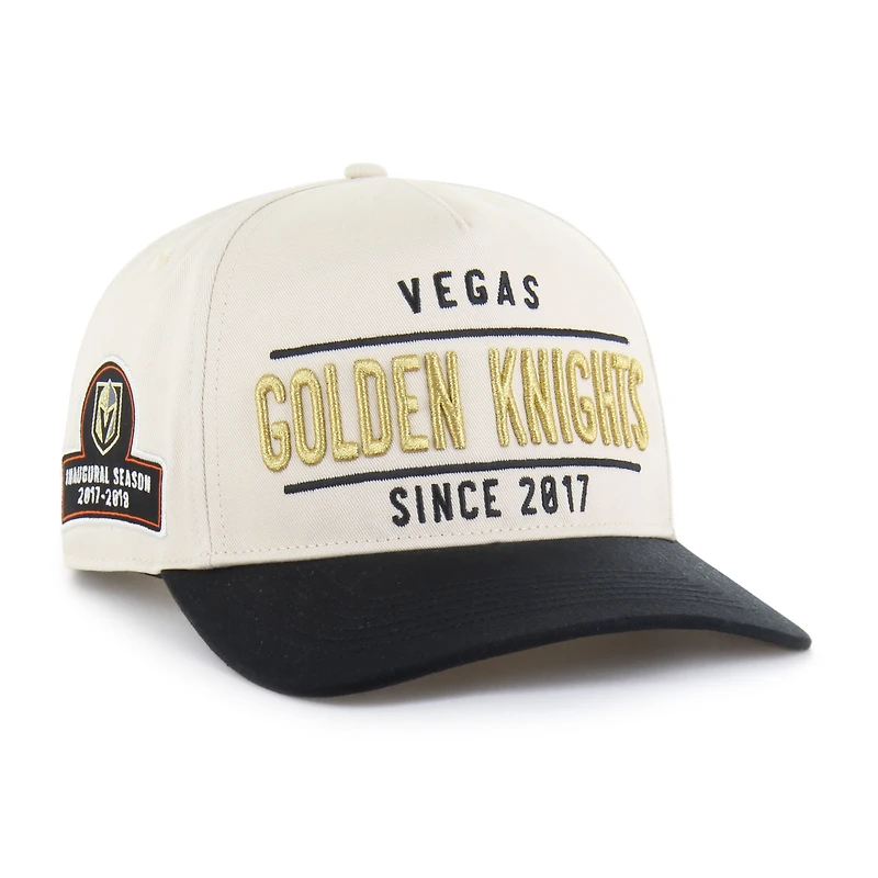 Men's '47  Cream/Black Vegas Golden Knights Expansion Debut Two-Tone Hitch Adjustable Hat