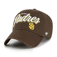 Women's '47 Brown San Diego Padres Ariana Clean Up Adjustable Hat