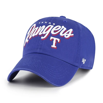 Women's '47 Royal Texas Rangers Ariana Clean Up Adjustable Hat