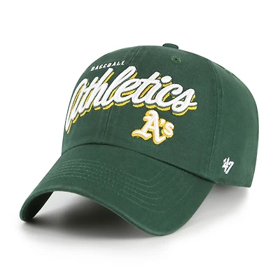 Women's '47 Green Athletics Ariana Clean Up Adjustable Hat