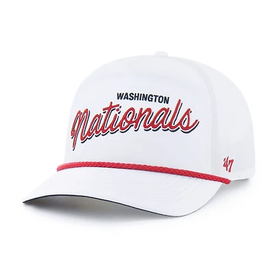 Men's '47  White Washington Nationals Brrr Fairway Hitch Adjustable Hat