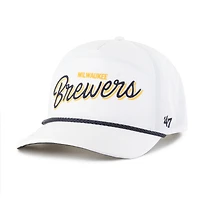 Men's '47  White Milwaukee Brewers Brrr Fairway Hitch Adjustable Hat