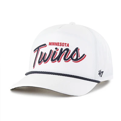 Men's '47  White Minnesota Twins Brrr Fairway Hitch Adjustable Hat