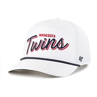 Men's '47  White Minnesota Twins Brrr Fairway Hitch Adjustable Hat