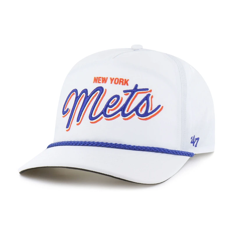 Men's '47 White New York Mets Brrr Fairway Hitch Adjustable Hat